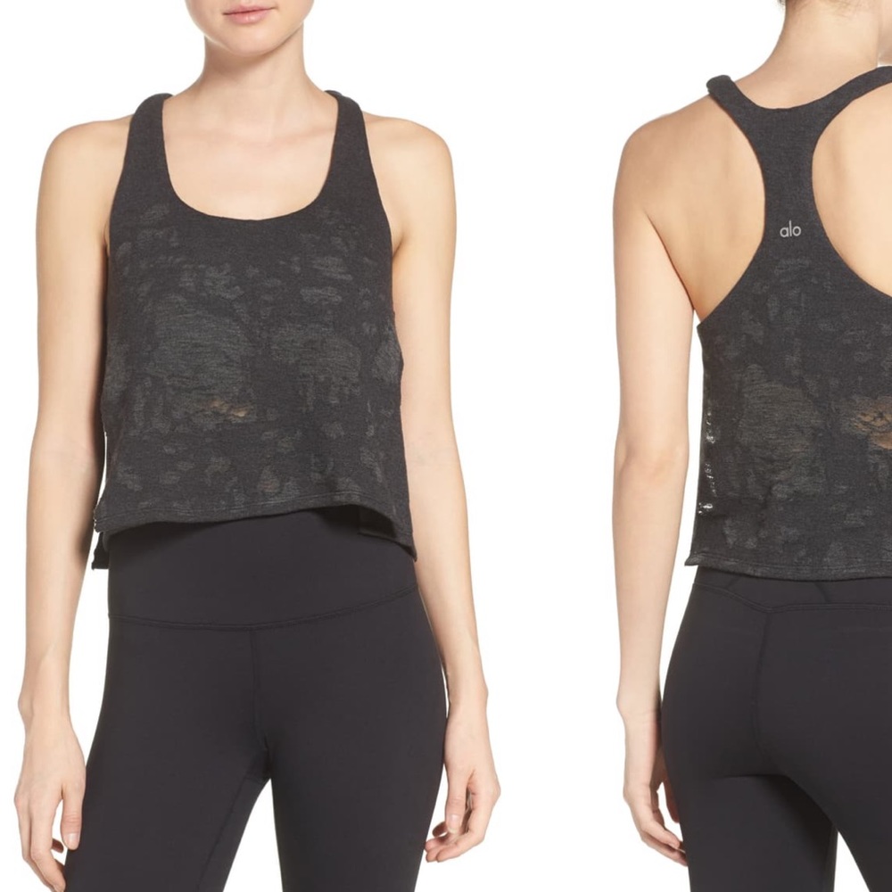 ALO Step Crop Tank Top Size Small